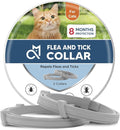 Flea Collar for Cats, Tick Collars for Cats,8 Months Protection,Plant Ingredients, Cat Flea Tick Collar -2P
