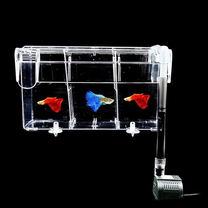 External Breeding Tanks for Aquarium Small Fish Isolation Hatchery Box for Fry Clear Spawning Box Breeding