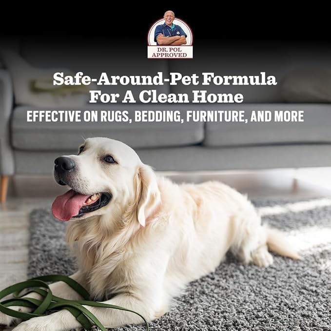 Dr. Pol Incredi-Pol Stain & Odor Remover | Eliminates Dirt, Urine & Feces | Safe and Effective Around Pets & Their Favorite Spots | Trigger Spray for Easy Use | 24 oz | Fresh Citrus