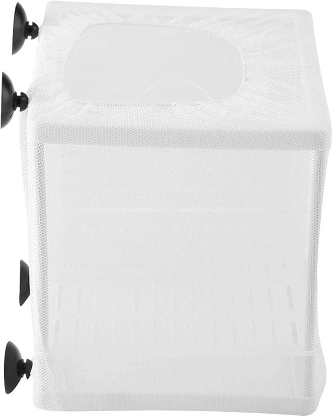 Pssopp Fish Incubator Mesh Box Aquarium Breeding Hatchery Fish Isolation Mesh Young Fish Hatchery Incubator with Isolation Board for Separate Special Fish