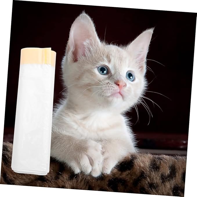 3rolls Cat Litter Cleaning Bags and Cat Litter Pan Liners Convenient Waste Bags for Easy Cleanup