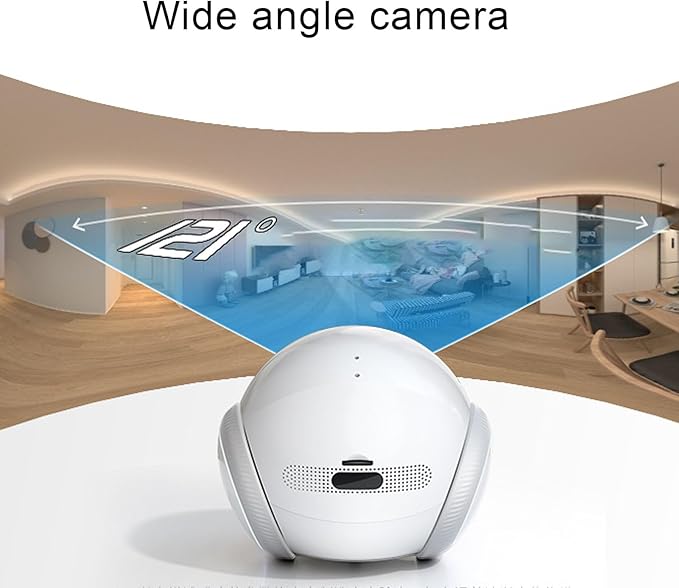 Moving Pet Camera with, 1080P Auto Follow Robot Camera for Dogs and Cats, 2 Way Audio, Night Vision, Pet Cameras Baby Monitor for Home Security, App Control