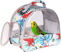 Portable Bird Carrier, Pet Travel Transport Cage for Small Animals (red, SBC)