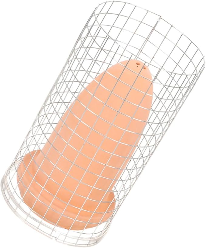 Happyyami Angelfish Breeding Cones Ceramic Spawning Cave with Protective Divider and Lid Medium Size for Aquarium Fish Tank Shrimp Breeding