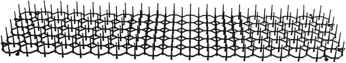 Cat Deterrent Mat with Spikes Anti Climbing Prickle Strips Animal Barrier for Garden Walls Outdoor 8.27x6.30 inch