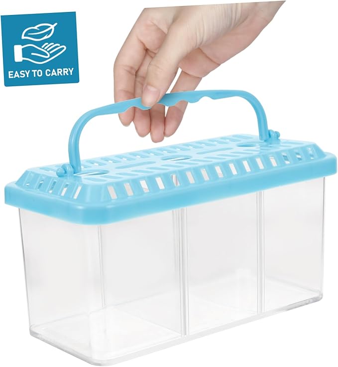 TOYANDONA Transparent Fish Breeding Tank Isolation Box Removable Divider for Betta Fish Safe Feeding System for Breeding and Isolation Aquariums