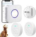 EverNary Dog Door Bell for Potty Training, WiFi Doggie Door Bell,Smart Wireless Doggy Doorbell with Phone App,Waterproof Touch Button with Large Activate Range (1 WiFi Receiver 2button)