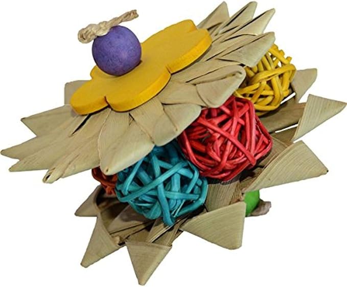 Super Bird Creations SB930 Moon Pie Bird Foot Toy, Medium/Large Bird Size, 3.5" x 3.5"