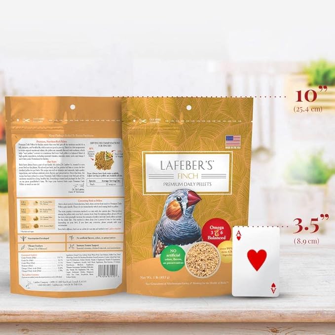 LAFEBER'S Finch Premium Daily Diet (Classic, 1 Ib Pack of 2)