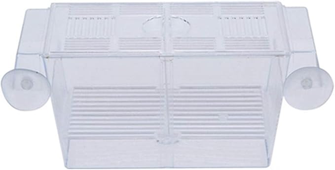 Fish Breeding Box Tank Aquarium Fish Tank Guppy Double Breeding Breeder Rearing Trap Box Hatchery Aquarium Isolation Box for Baby Shrimp Guppy