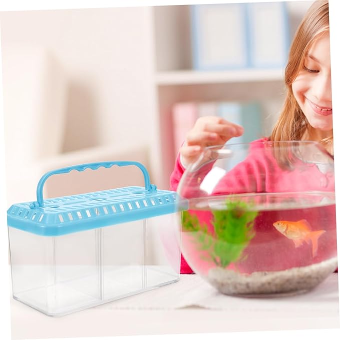 TOYANDONA Transparent Fish Breeding Tank Isolation Box Removable Divider for Betta Fish Safe Feeding System for Breeding and Isolation Aquariums