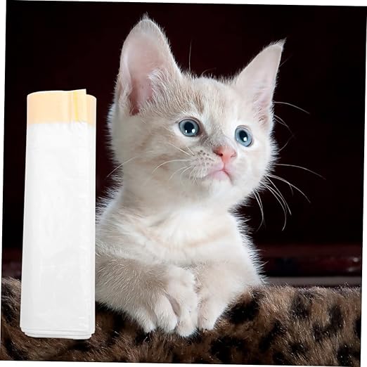 1roll Cat Litter Cleaning Bags and Cat Litter Pouches for Easy Waste Disposal for Convenient Use