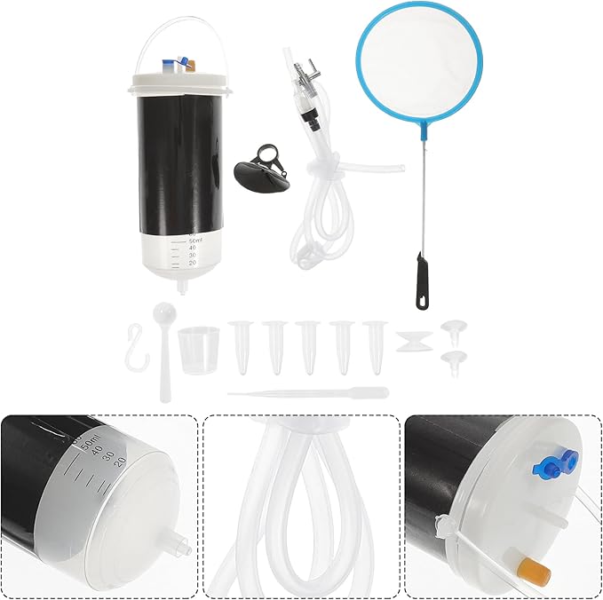 FRCOLOR Brine Shrimp Incubator Hatchery Kit Plastic Mini Fish Tank for Artemia Eggs Hatching and Breeding 6.1X2.36X2.36 Inches