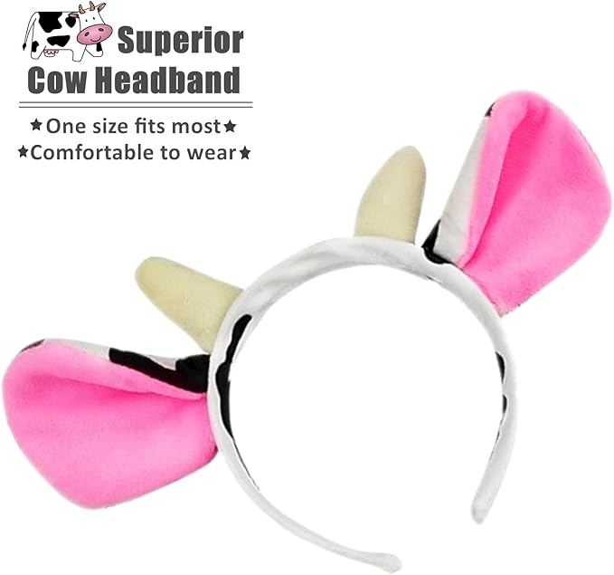 Halloween Animals Cosplay Costume Set - Tutu Skirt Animals Headband Bowtie and Tail Costume Accessories