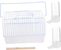1set Portable Bird Carrier Travel Cage for Pets Lightweight Handle Design for Parrots for Travel Hiking and Outdoor Activities