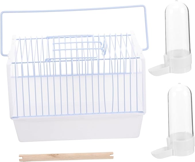 1set Portable Bird Carrier Travel Cage for Pets Lightweight Handle Design for Parrots for Travel Hiking and Outdoor Activities