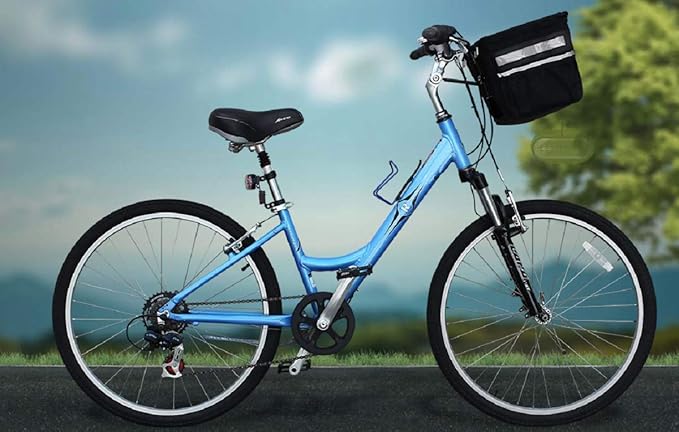 TRAVELIN K9 Pet-Pilot MAX Dog Bicycle Basket Carrier | 8 Color Options for Your Bike (Silver/Grey)