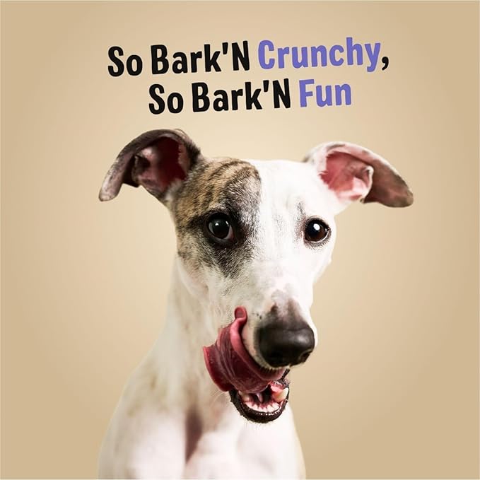 Three Dog Bakery Bark’N Crunch! Chicken Chips, Cheese Flavor, Crunchy Treat for Dogs, Two Ingredients, High Protein Snacks, No Artificial Flavors or Colors, Made in The USA, 3.8 oz.
