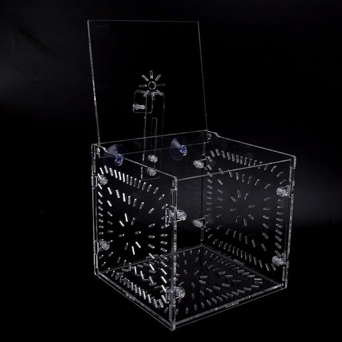 Fish Tank Breeding Box Aquarium Isolation Box Transparent Acrylic Fish Tank Incubation Box for Aggressive Injured Sick Fish Shrimp 15x15x15cm 30x15x15cm 20x20x20cm (15CM*15CM*15CM)