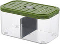 Fish Breeding Box Aquarium Tank Hatchery Container with Removable Divider Made from Transparent PET Material Suitable for Home Off, Green