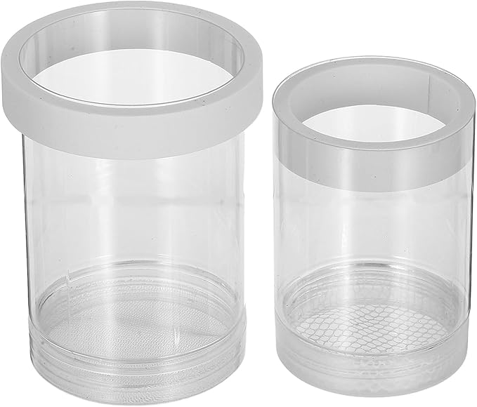 POPETPOP Fish Breeding Isolation Box Floating Fish Incubator Hatchery Mesh Divider for Guppy and Small Juvenile Aquarium Use White Small