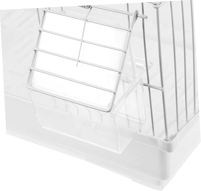 SUPVOX 1set Portable Lightweight Bird Carrier Cage for Pets Parrot Travel Cage for Finches Painted Eyebrow Birds Design Ventilation