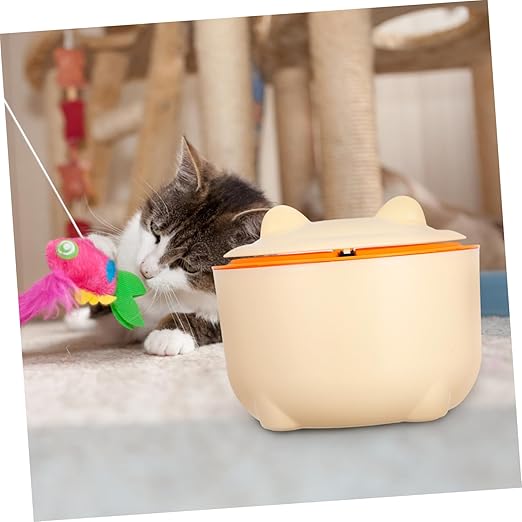 GANAZONO 1set Cartoon Desktop Trash Can for Cat Litter Portable Waste Bin with Airtight Design Bin with Refill Bags for Use