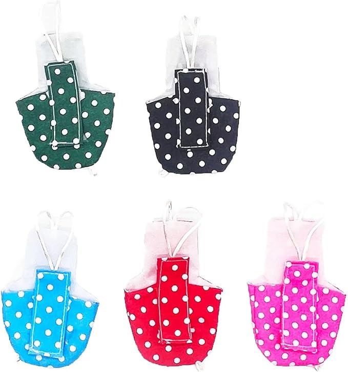 Dot Bird Diaper Flight Suite Liners Bird Toilet Clothes Reusable for Macaw African Budgies Parakeet 5 PCS
