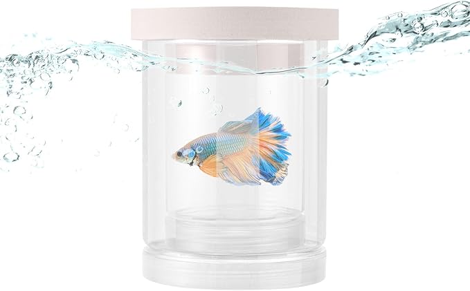 Transparent Plastic Fish Tank Breeder Box, Aquarium Fish Tank Hatchery Incubator Breeding Box Floating Aquarium Isolation Hatchery for Guppy Betta Shrimp Clownfish