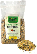 Non-GMO Whole Grain Layer Blend 16% - Chicken Feed for Laying Hens and Ducks - Includes Essential Oils, Herbs, Oyster Shells, Vital Minerals, and Omega 3, 10lb
