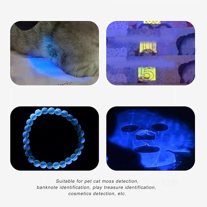Pilipane Black Light,Black Light Flashlight 21 LED 395nmFlashlight, MiniFlashlight for Dog Cat Urine, Dry Dirt, Bed gogga Detector, Odor elim inator