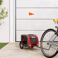 Pet Bike Trailer for Small Dogs, Durable Oxford Fabric with Weatherproof & Scratch-Resistant Design, Zippered Doors and Mesh Windows for Safe Outdoor Rides