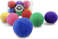 Wool Cat Balls - Safe Silent Felt Ball Toys - Fun Colorful Soft Quiet Wool Kitty Toys - Unique for Cat Lovers - Hand Made in Nepal