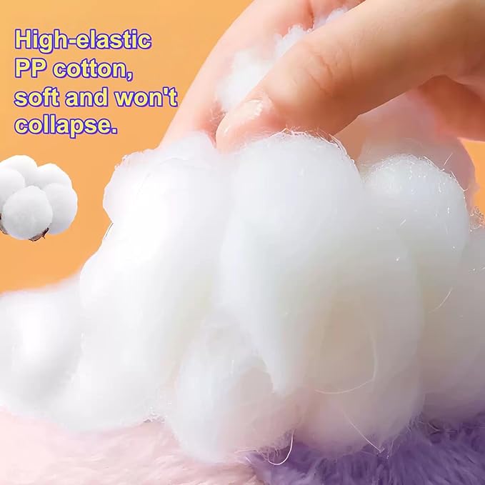 Pet Pillow for Small Medium Dogs Cats, Soft Neck Calming Washable Sleep Pillow for Better Sleep, Reduces Anxiety (Purple Monster)