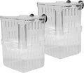 Suspended Double Compartment Fish Breeding Tanks Clear Incubator Box Set of 2 for Fry and Shrimp Hatching Breedinig Use Fish Isolation Container