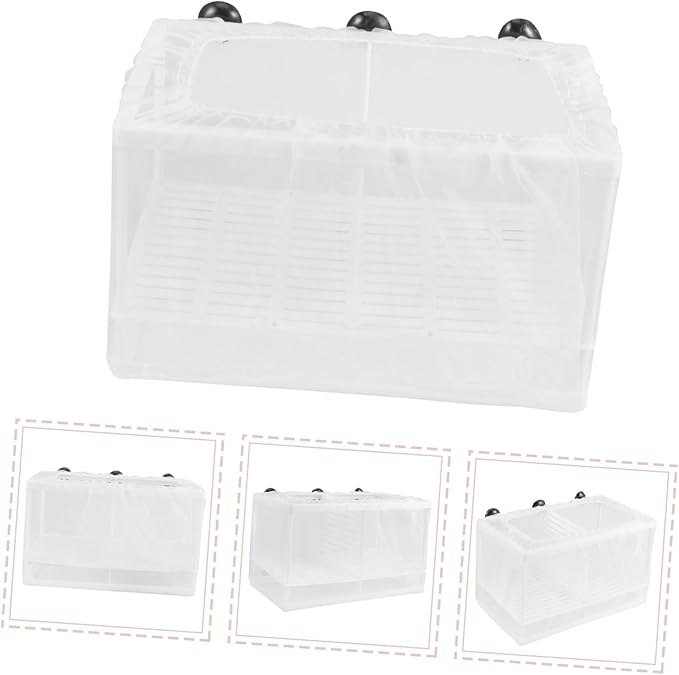 Fish Isolation Box Fish Breeding Tank Fine Mesh Design for Hatching and Spawning Aquariums