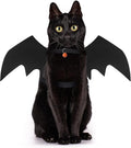 Cat Halloween Costume, Cat Costumes, Small Dog Halloween Costumes - Bat Wing with Pumpkin Bell for Pet Halloween Cosplay Party Dress Up Accessories (Small)