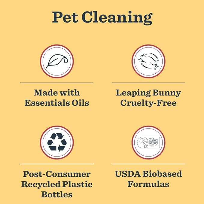 Mrs. MEYER'S CLEAN DAY Pet Multi-Surface Cleaner,Orange Blossom Scent,16oz,(Pack of 2)