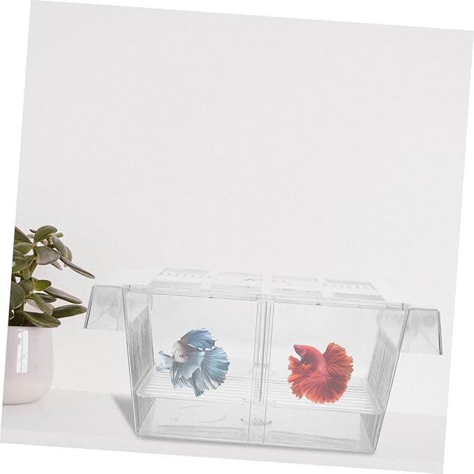 BESPORTBLE 2pcs Aquarium Fish Breeding Box with Divider for Hatching Isolation for and Fish Easy to Install and Durable