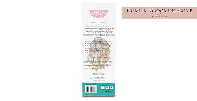 Kenchii Premium Satin Rose Gold Grooming Combs (Small)