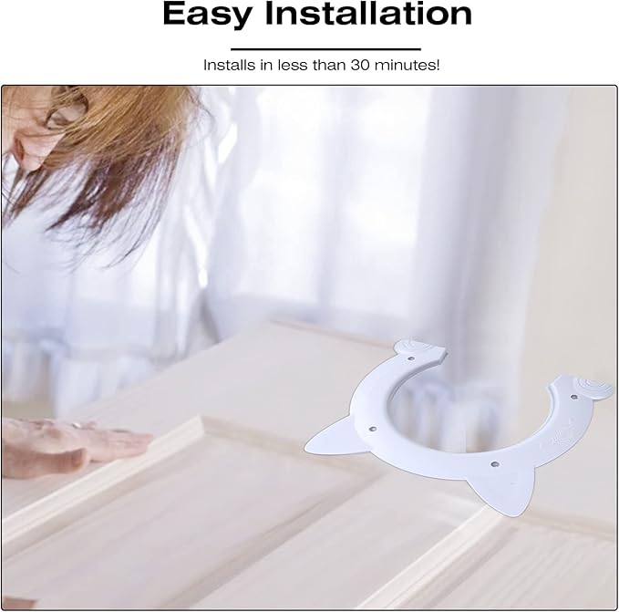 Cat Door Interior Pet Doors for Cats Kitty Shaped Hole Cat Gate Pass Fits Inside Door Hides Litter Box Furniture for Small Pets up to 21lbs