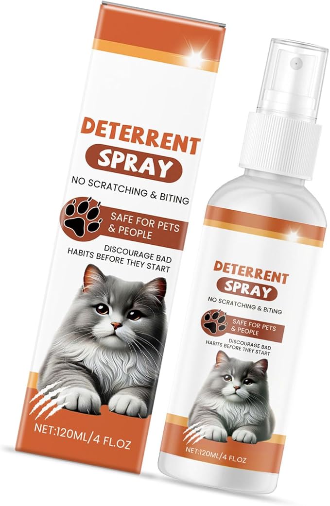4floz Cats Sprays Indoor Pet Deterring Citrus Scented Extracts for Furniture Protections AntiClimbing Co