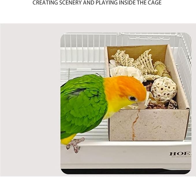 Bird Toys Bird Foraging Shredding Chewing Parrot Foraging Shredding Toys Chewing Toy Birdcage Accessories for Conures Caiques Cockatiel Budgies Parakeet and Small to Medium Birds