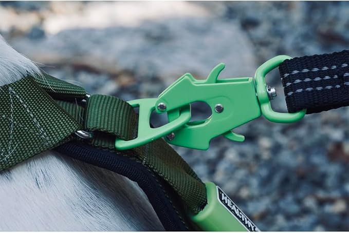 Ultimate Urban Premium Dog Harness - No Choke/Pull/Escape Dog Harness with Adjustable Padding, Heavy Duty, Easy On/Off, High Strength Buckles, Emergency Handle and 3 Connect Points (Green, XS)