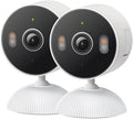 Tapo 2K Indoor/Outdoor Wired Security Camera - Works as a Baby Monitor & Pet Camera, Person/Motion/Baby Cry Detection, 2-Way Audio, Siren, Subscription-Free SD Storage or Optional Cloud, C113 (2-Pack)