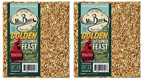 2-Pack of Mr. Bird Golden Safflower Feast Large Wild Bird Seed Block 1 lb. 10 oz.