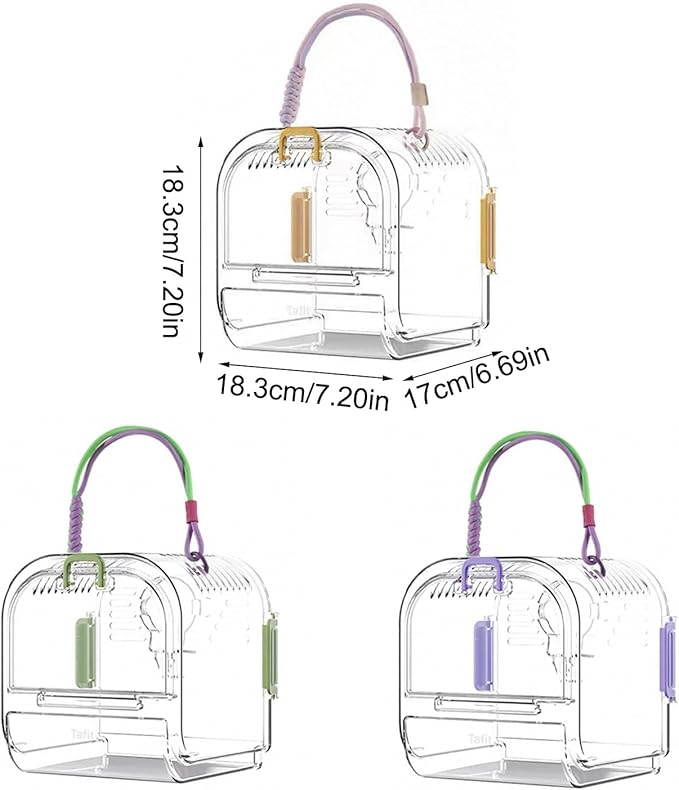 Security Pet Satchels Large Capacity Slings Ventilated Travel Carriers for Outdoor Bird Excursions Outdoor Bird Carriers