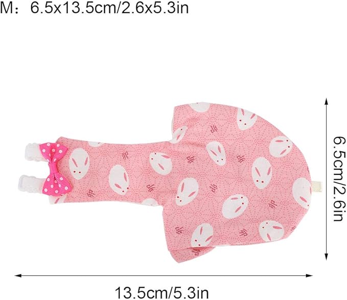 Bird Diaper, Pet Bird Cute Diaper Parrot Diapers Flying Costume Pigeon Pants Reusable Waste Accessories for Parrots Pigeons Pet Supplies (M)