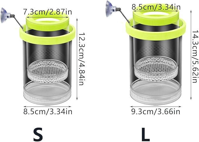 Net Breeding Box Floating Hatchery Incubator Quick Setups in Tanks Multipurpose Fish Shrimp Habitat Mesh Breeding Habitat