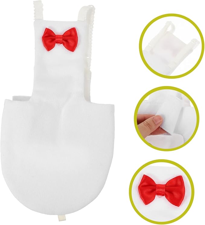 Yardwe Bird Diaper for Parrots and Parakeets Breathable Liner Bow Design for Outdoor
